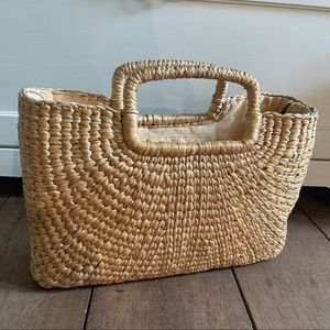 Woven Straw Handbag